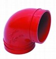 Large professional manufacturing supplier FM/UL certified ductile iron elbows 2
