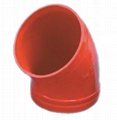 Large professional manufacturing supplier FM/UL certified ductile iron elbows 3