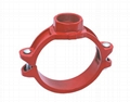 Fm-certified ductile iron trench mechanical tee for fire fighting system