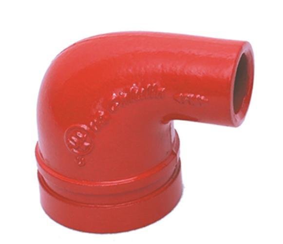 Fm certified fire ductile iron grooved elbow pipe fittings