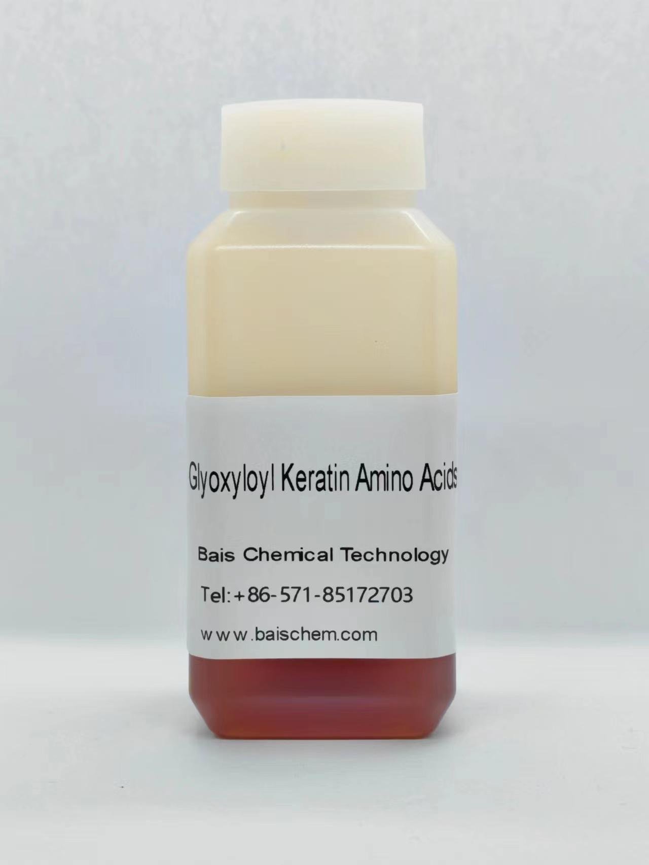 Glyoxyloyl keratin amino acids