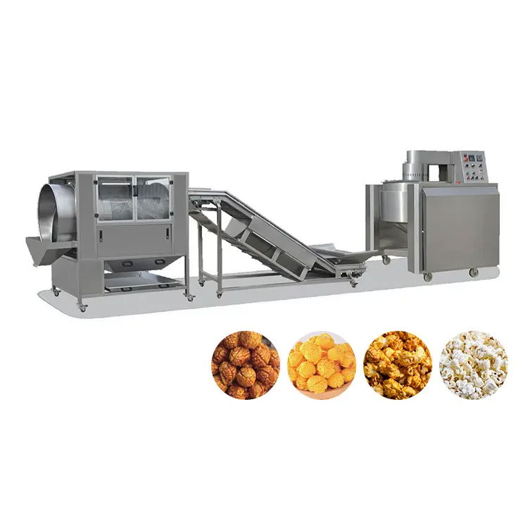 Large capacity automatic popcorn production line