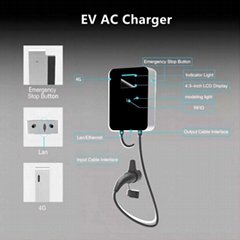 AC EV Charger 11kw with Plug for Public