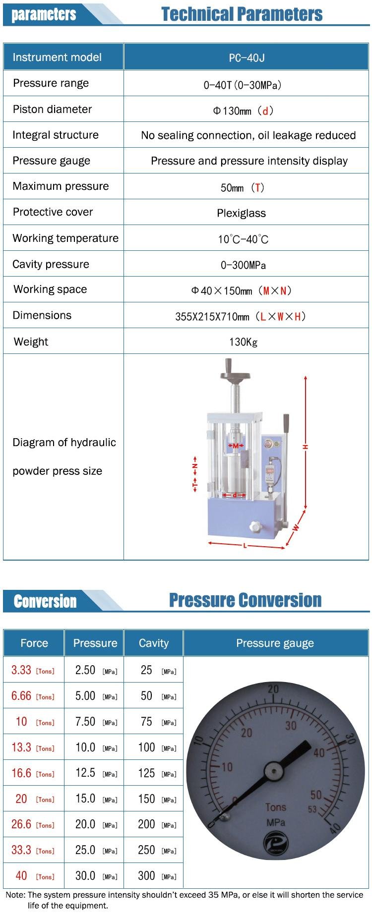 Laboratory manual isostatic pressure hydraulic press 2
