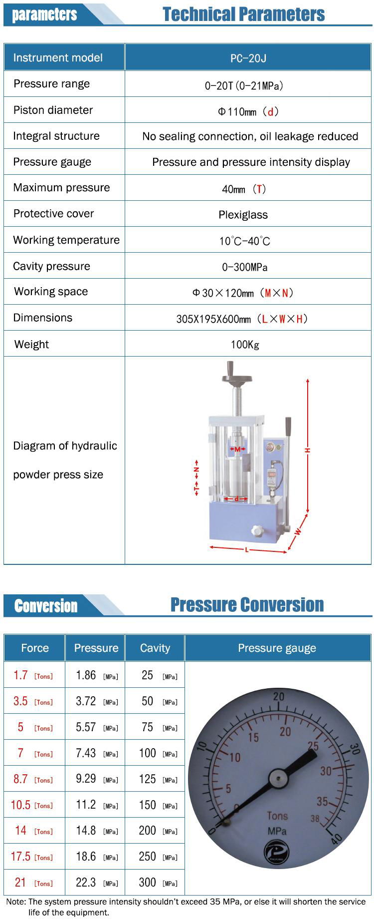 Laboratory manual isostatic pressure hydraulic press 3