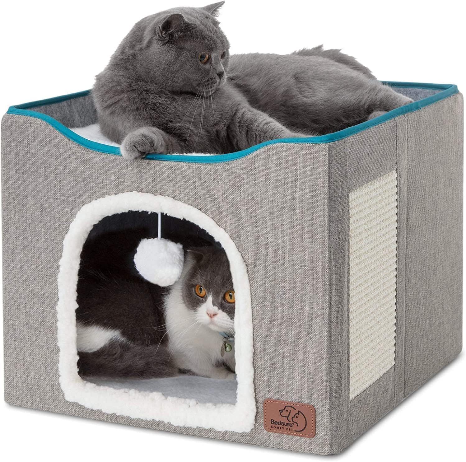 Hot Sale Warm Soft Foldable Cat Comfortable House Cat Scratc 3