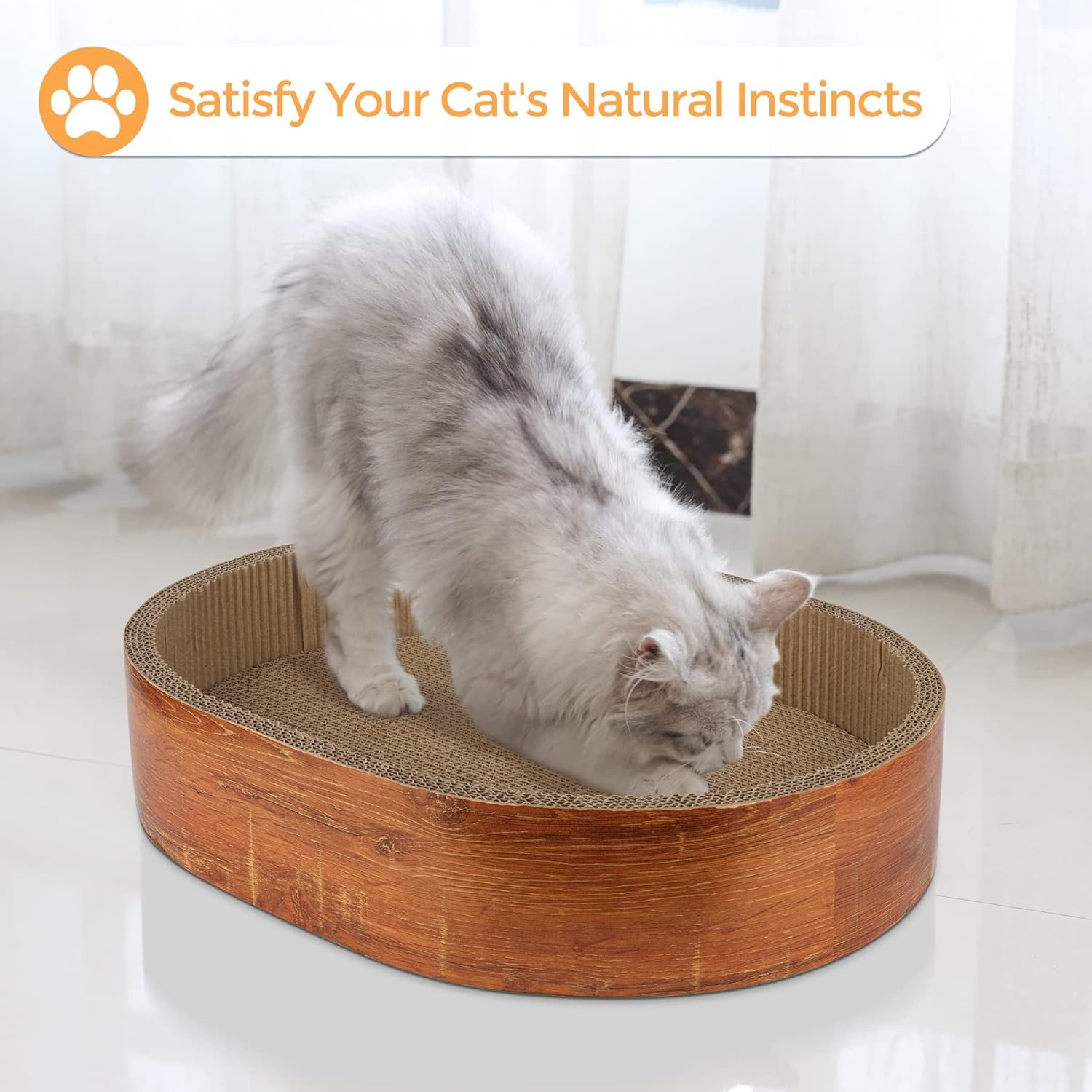 Cat Scratching Toys Claw Grinder Anti-scratch Cat Scratcher Corrugated 2
