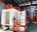 Clear powder coating spray booth 1