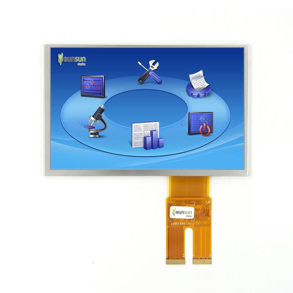 7 寸 WVGA TFT LCD液晶显示模组，BN-01-MI3WE-700，可带触摸，80 2