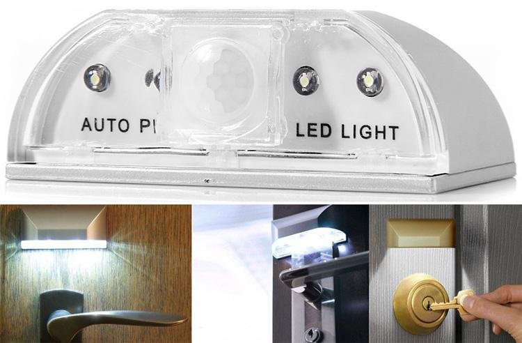亚马逊热销款智能LED红外线灯专门门锁感应灯楼道起夜抽屉灯安全 3