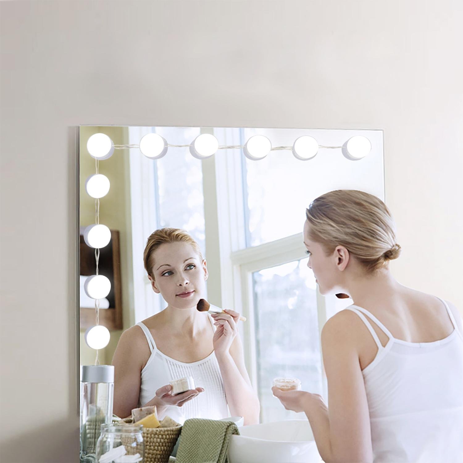 亞馬遜新款熱銷鏡前燈工廠供貨觸摸五檔調光浴室衛生間化妝鏡照