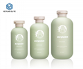 Green Series HDPE Plastic Body Lotion Bottle with Soft Touch Effect 1