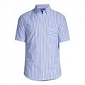 Chicory Blue Stripe Traditional Print Shirt 1