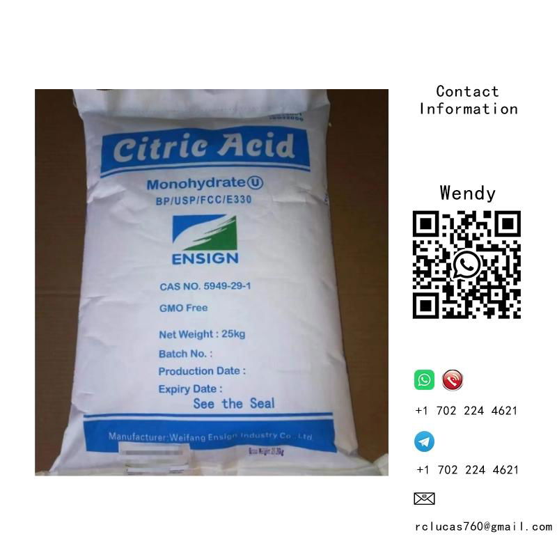 Monohydrate/Anhydrous Citric Acid High Quality 99.9% Food Grade CAS: 5949-29-1