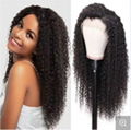 Top-Selling Kinky Curly Brazilian Virgin Remy Human Hair Lace Wigs in Stock 4