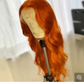 Dark Orange Wig Remy Hair Real Hair Wigs Human Hair  in Stock Wholesale 2