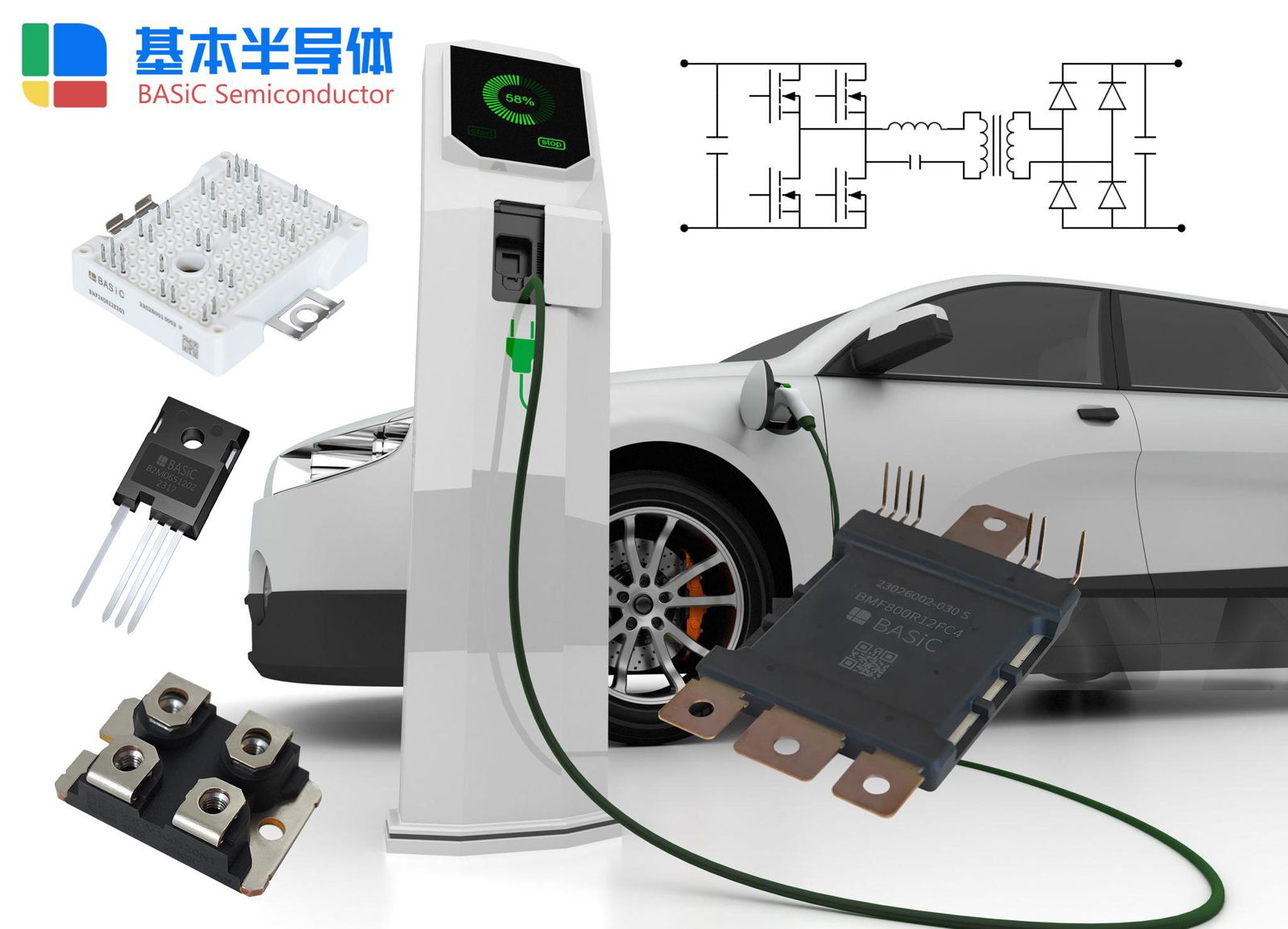 适用于新能源汽车电动压缩机的第二代碳化硅MOSFET