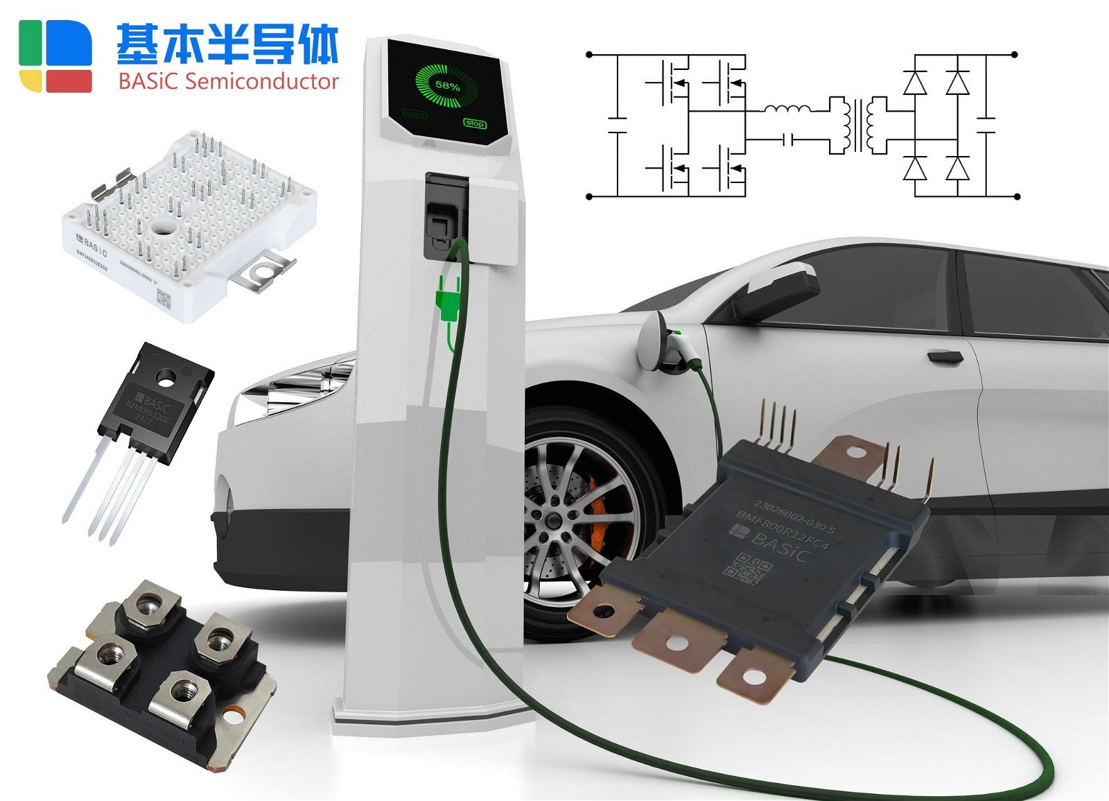 適用於新能源汽車電動壓縮機的第二代碳化硅MOSFET