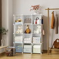 Assemble Portable Closet Diy Cube Plastic Wardrobe 4