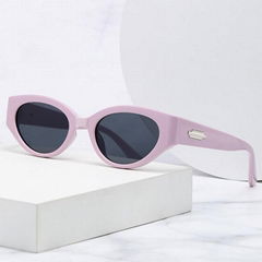 Pink Mirrored Prescription cat eye sunglasses sun protection glasses