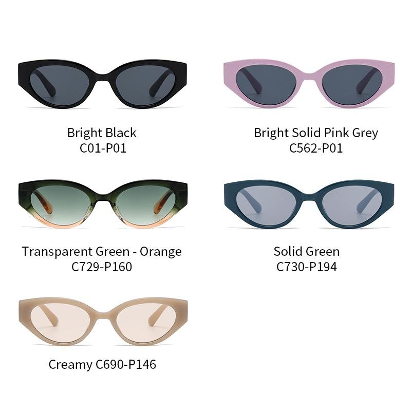 Pink Mirrored Prescription cat eye sunglasses sun protection glasses 5