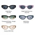 猫眼镜框太阳眼镜配有高品质醋酸纤维太阳镜时尚风格适合潮流眼镜 5