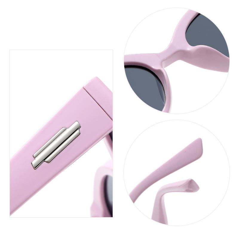 Pink Mirrored Prescription cat eye sunglasses sun protection glasses 3