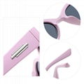 貓眼鏡框太陽眼鏡配有高品質醋酸纖維太陽鏡時尚風格適合潮流眼鏡 3