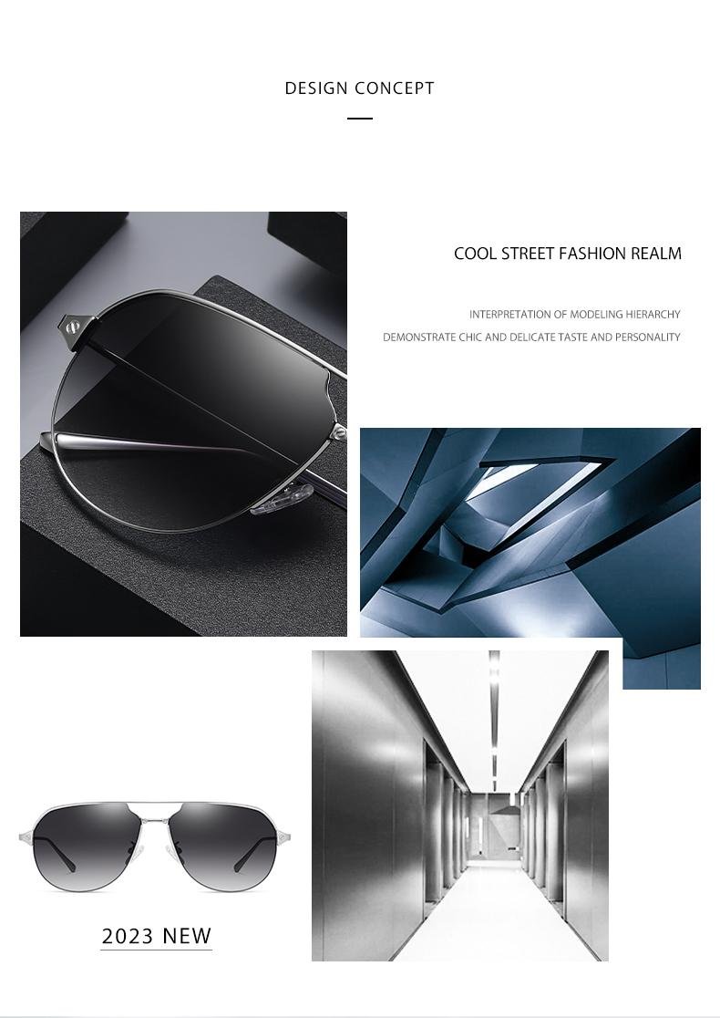偏光金屬框經典設計時尚太陽眼鏡 3