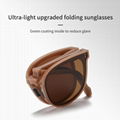 Folding polarized sunglasses