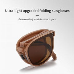 Folding polarized sunglasses personalized travel frame sunglasses