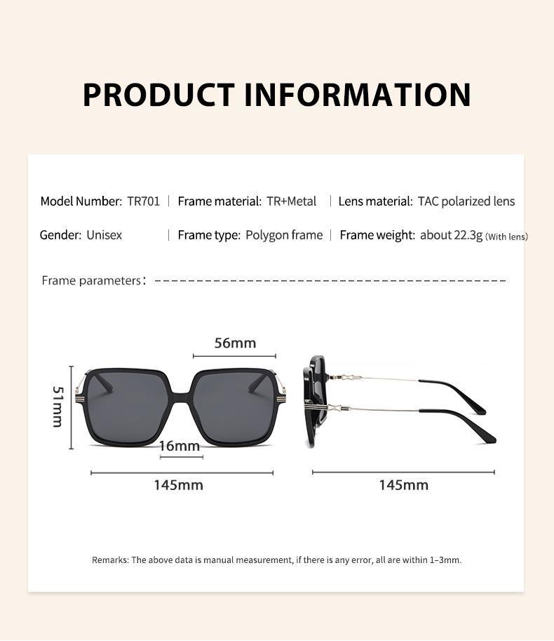 Hot Sell Wholesale sunglasses Women Fashion Square Customize 3