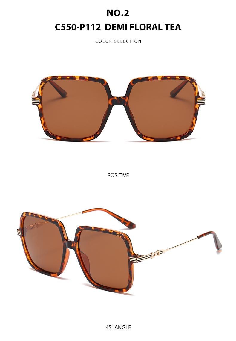 Hot Sell Wholesale sunglasses Women Fashion Square Customize 4