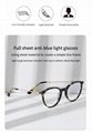 圆形醋酸纤维眼镜醋酸纤维金属光学框架眼镜女士Ins风格时尚眼镜 2