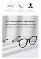 Round Acetate Glasses Metal Optical Frame Glasses Women Ins Style 2