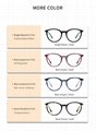 圆形醋酸纤维眼镜醋酸纤维金属光学框架眼镜女士Ins风格时尚眼镜 5