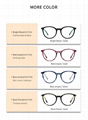 Round Acetate Glasses Metal Optical Frame Glasses Women Ins Style 5