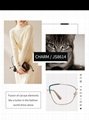 猫眼方形光学眼镜眼镜架定制时尚女性眼镜