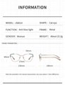 Cat Eye Square Optical Glasses Frame Customized Fashion Women's Glasses 4