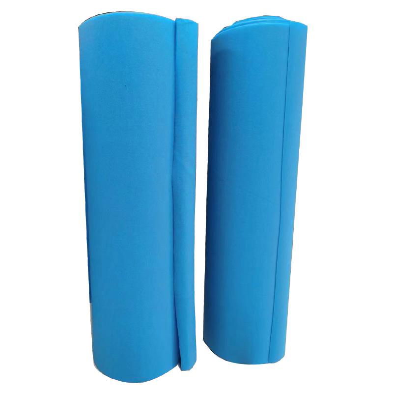3mm thick blue non-woven fabric needle punched felt primary filter cotton 2