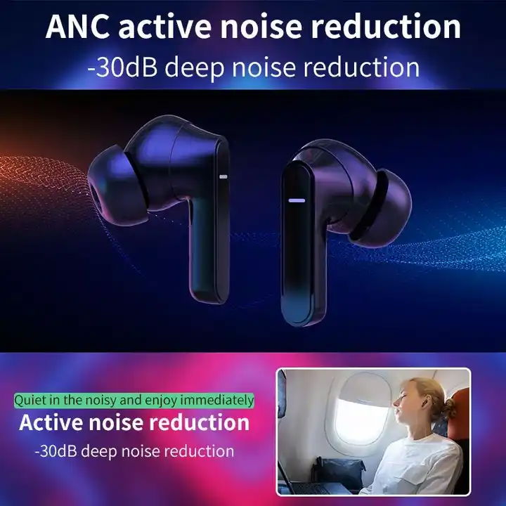 Wireless Earphones ANC+ENC Active Noise Cancelling Sports Headphones 2