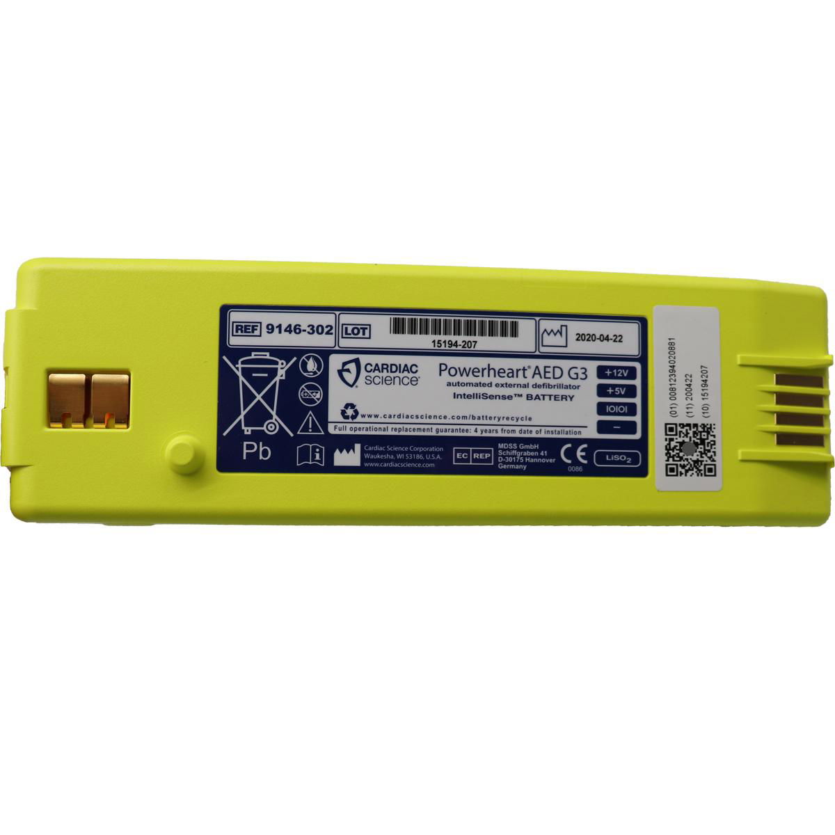 Cardiac Science REF 9146-302 AED G3 Automated external defibrillation battery