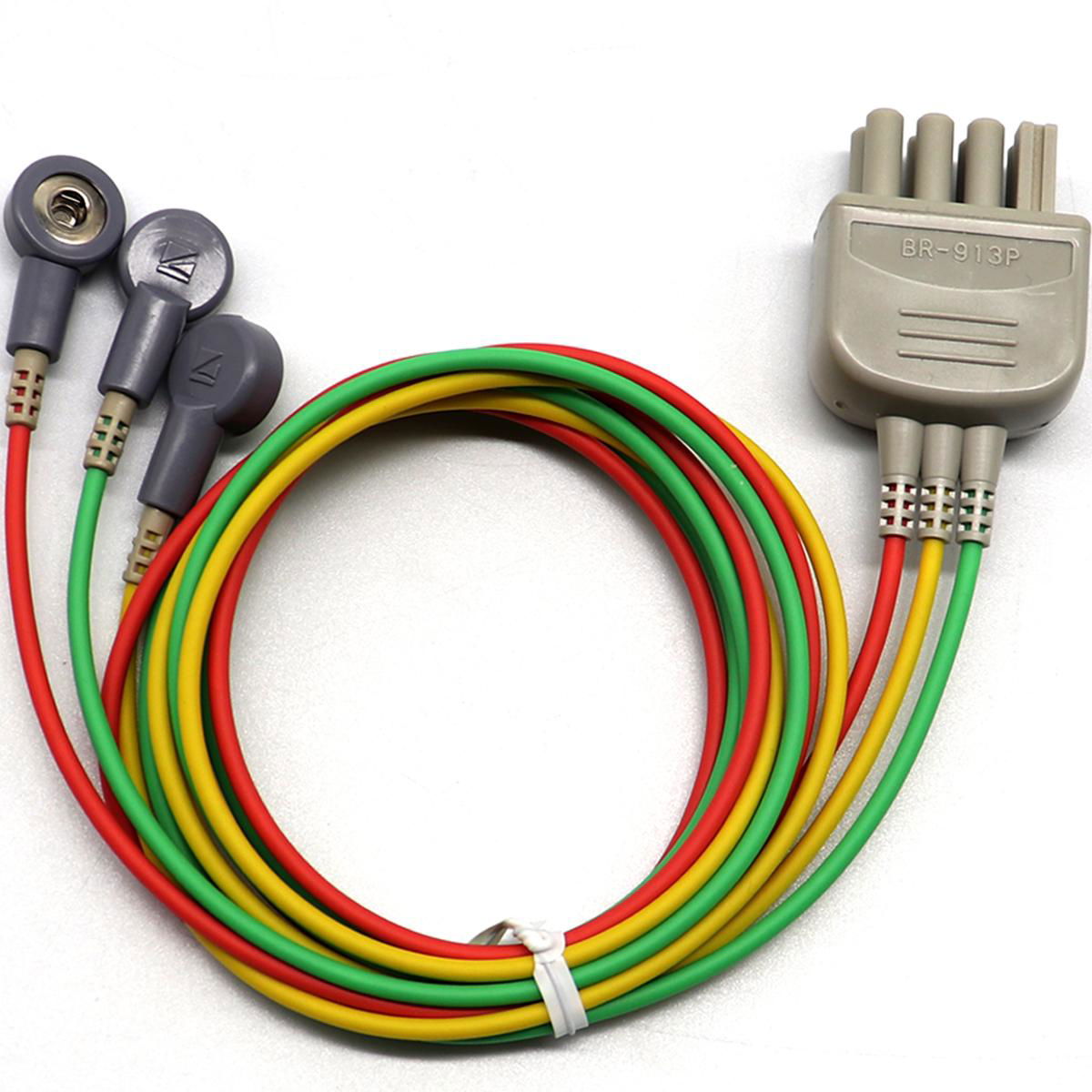 Original NIHON KOHDEN 8 needles 3 cables ECG EKG cable leadwire BR-913P 