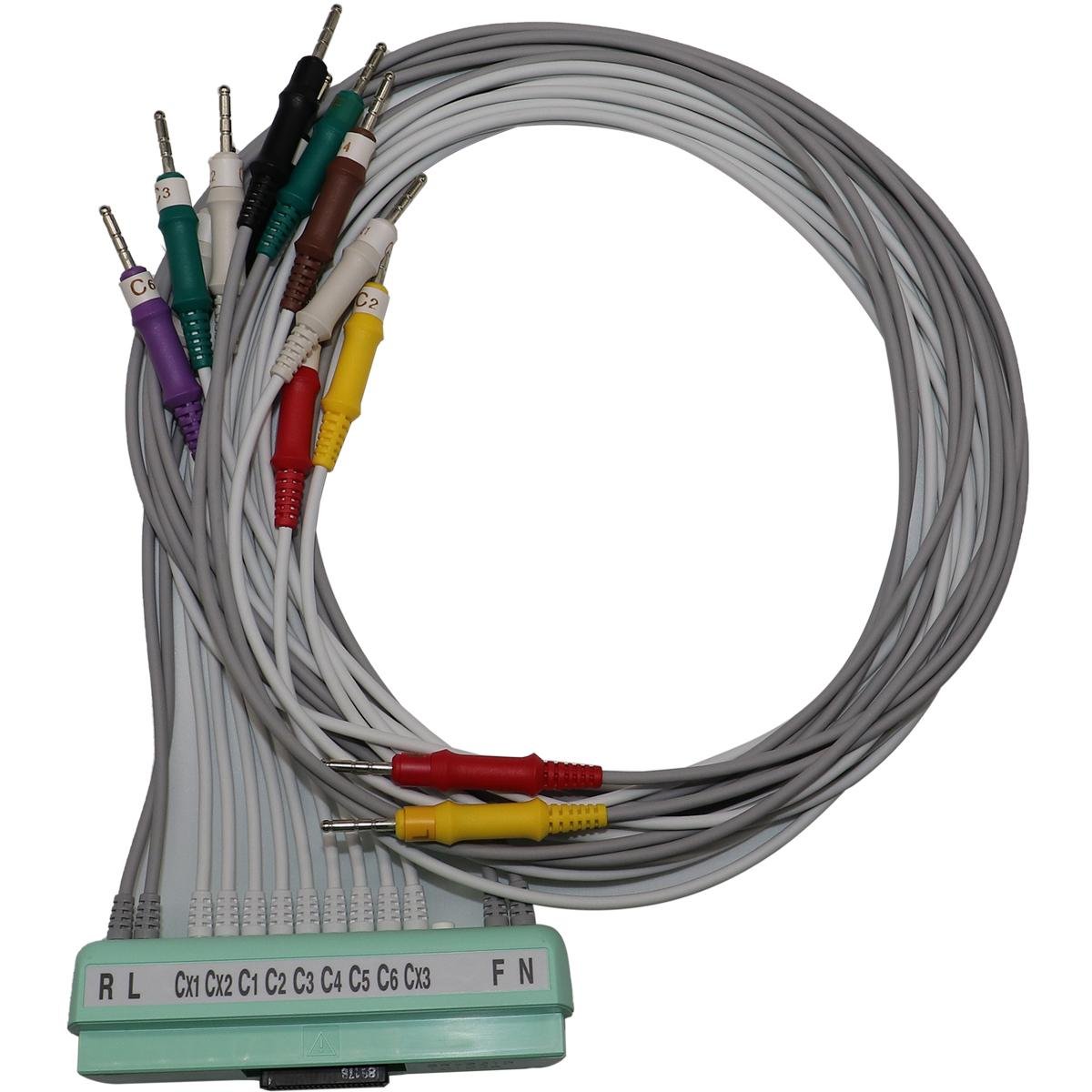 NIHOH KOHDEN ECG-1550P BR-921D K093L 10 leads ecg cable ecg cable 7 bin