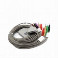 Adan ECG cables leadwire 01.57.471876 for medical ecg monitor ecg cable 3