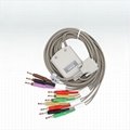 Adan ECG cables leadwire 01.57.471876 for medical ecg monitor ecg cable 4