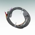 Original Kenz Cardico 1211 10 cables pin ECG cable leadwire PC-201 cable ecg 3