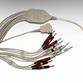 GE美国通用10导一体式心电图机导联线同轴电缆2029893-001香蕉头 4