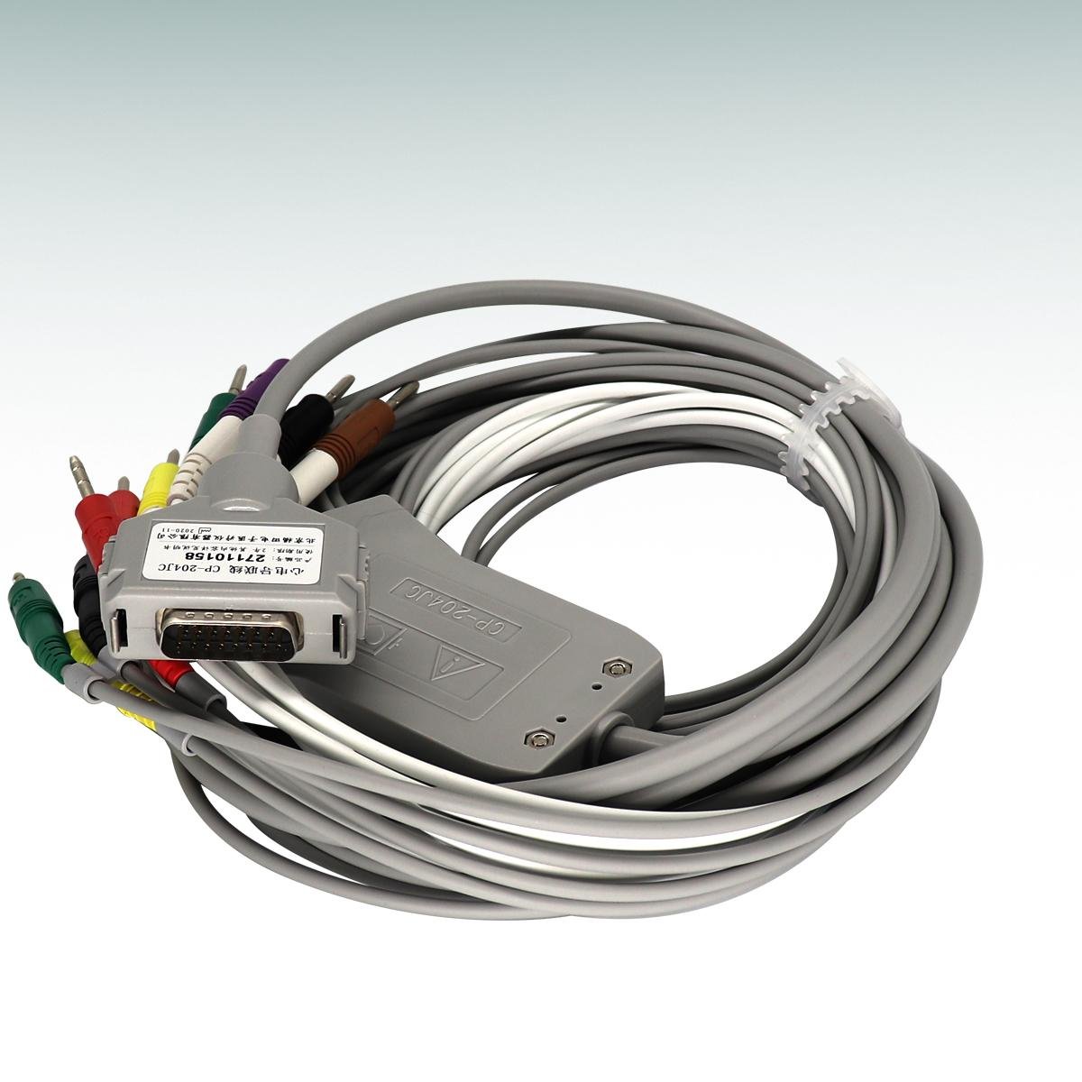 Fukuda cable leadwires for ECG machine 27110158 CP-204JC 15 pin ecg leadwire 2