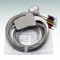 Fukuda cable leadwires for ECG machine 27110158 CP-204JC 15 pin ecg leadwire 1